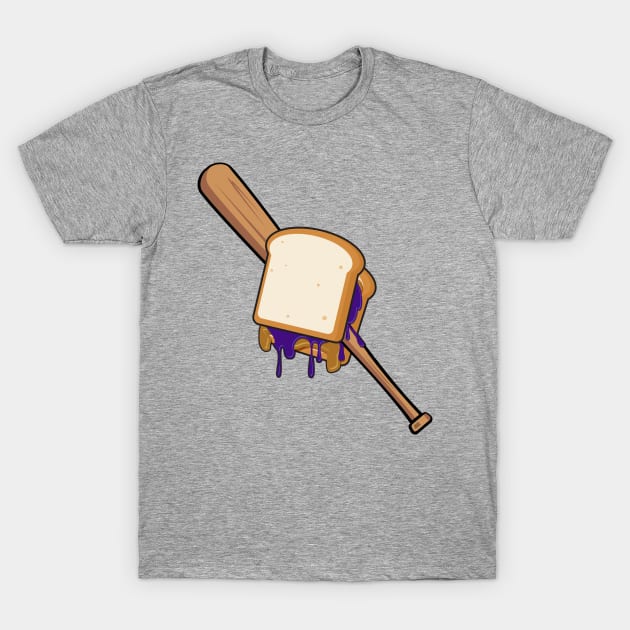 Peanut Butter Jelly With a Baseball Bat T-Shirt by BRAVOMAXXX